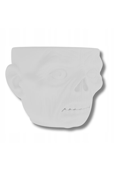 NO BRAND CRANIU DE ZOMBI DE HALLOWEEN, CASTROU PENTRU DULCIURI, DECORAȚIUNE ALBĂ