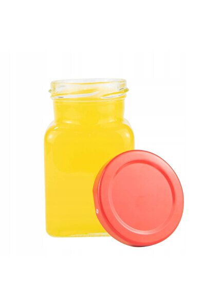NO BRAND 50x BORCANE DE STICLA PĂTRATE 150ML PENTRU MERMELADĂ MIERE NUNTĂ + c...