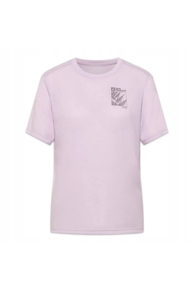 Jack Wolfskin Tricou de damă Vonnan Graphic Explore - Lavandă palidă - S