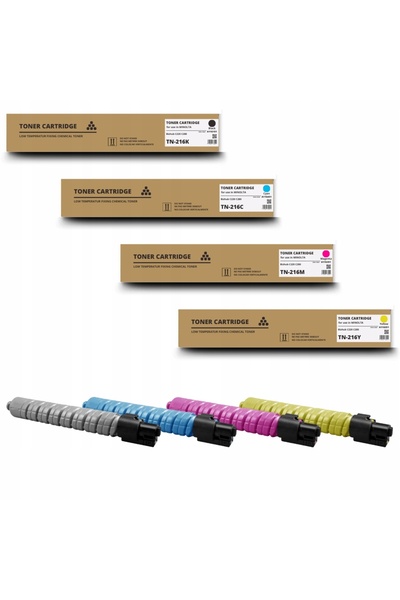 AMG 4X Toner TN-216 TN216 CMYK pentru Konica Minolta Bizhub C220 C280