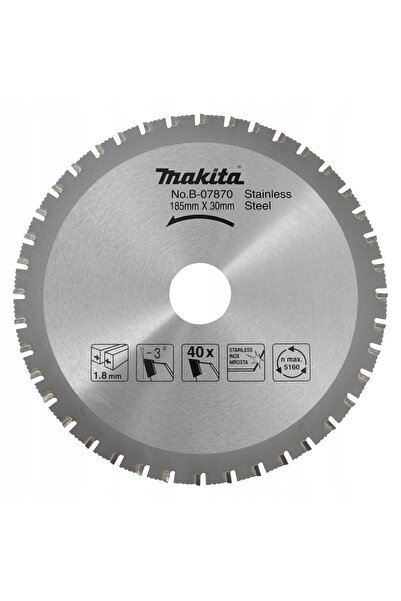 Makita Lamă de ferăstrău B-07870, 185mm, 40 dinți, 1 bucată