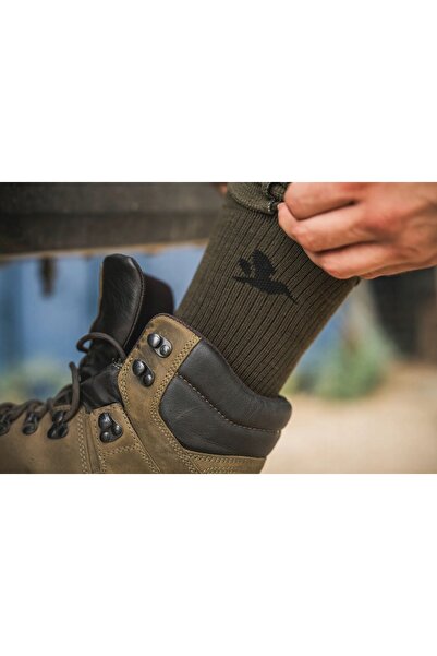 NO BRAND SKARPETY SEELAND FIELD MERINO PACHET DE 2 - Verde pin/Verde militar ...