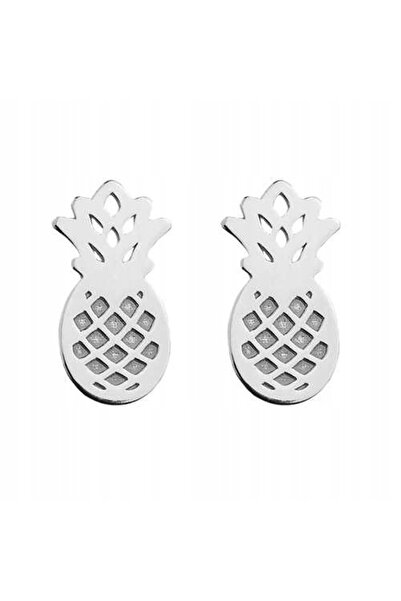 NO BRAND Cercei tip știft ananas argint 925
