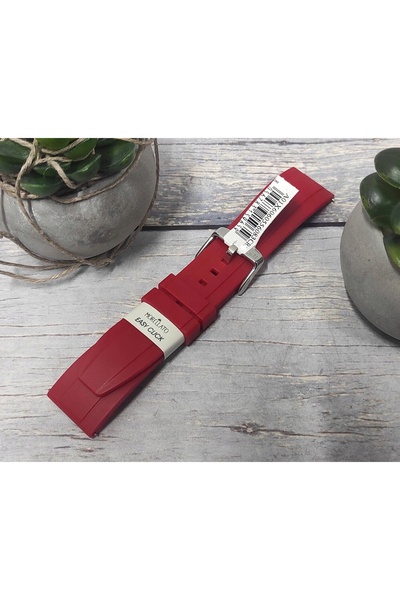 NO BRAND Curea de ceas din silicon roșu pentru smartwatch MORELLATO MOON 22 m...
