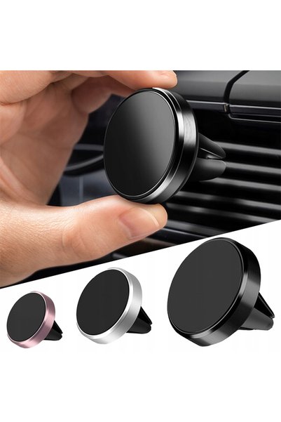 NO BRAND Suport magnetic rotund pentru telefon auto, pentru grila de ventilație