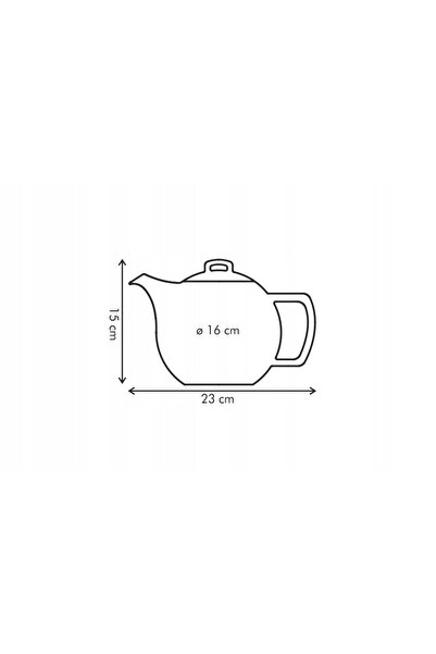 NO BRAND Cafetieră/ceainic din porțelan 1,4 l K3