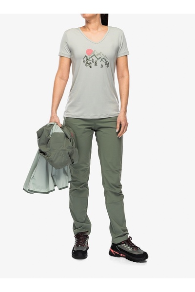 CMP Tricou de damă cu imprimeu, mărimea 40 (M) - culoare pistaciu