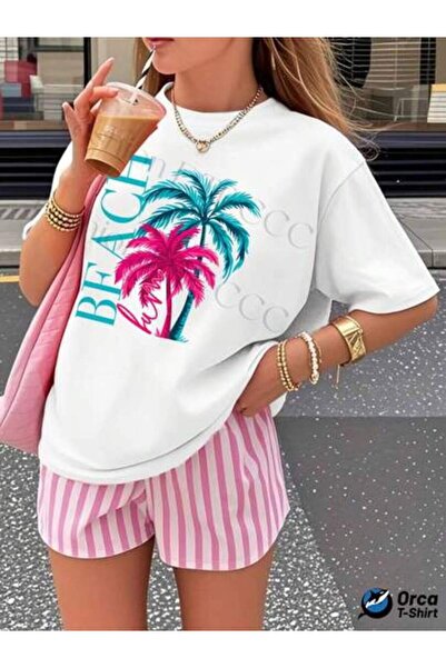 26LIK Y2K Fashion Pure Women T Shirt Loose Short Sleeve Top Street Elegant Da...