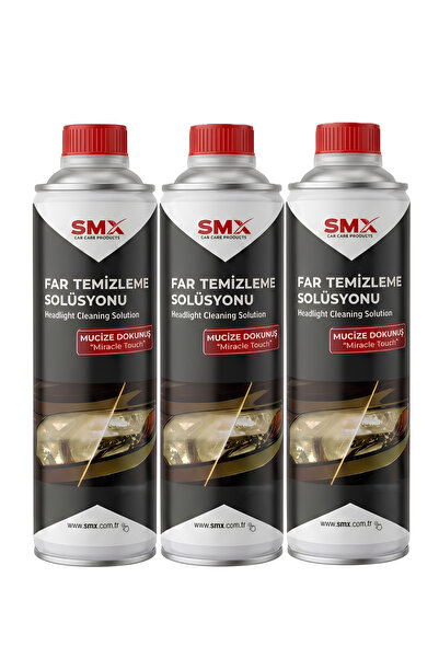 SMX Buharlı Far Temizleme Solüsyonu 650 mL 3 Adet