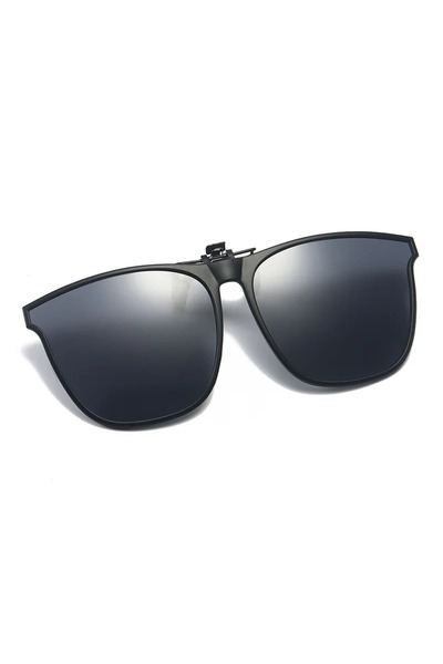 Choice5 black Polarized Clip On Sunglasses Men Car Driver Goggles UV400 Sun G...