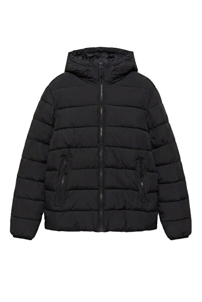 Pull & Bear Kapüşonlu şişme mont