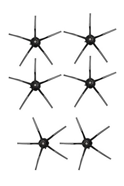 Rovexa Συμβατές με Roborock G10 6 τεμάχια μαύρες πλαϊνές βούρτσες