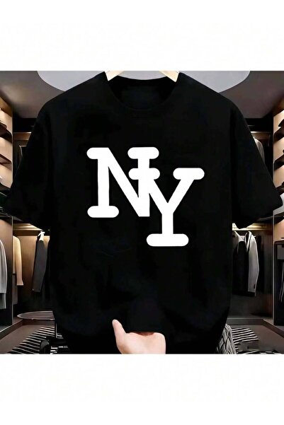 4CR Men's New York Urban T-Shirt - Vintage 'NY' Logo, Classic City Symbol, Pe...