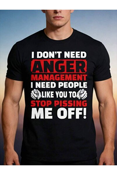 4CR "Men's Women's 'I Don't Need Emotional Management' T-Shirt, Fun Sarcastic...