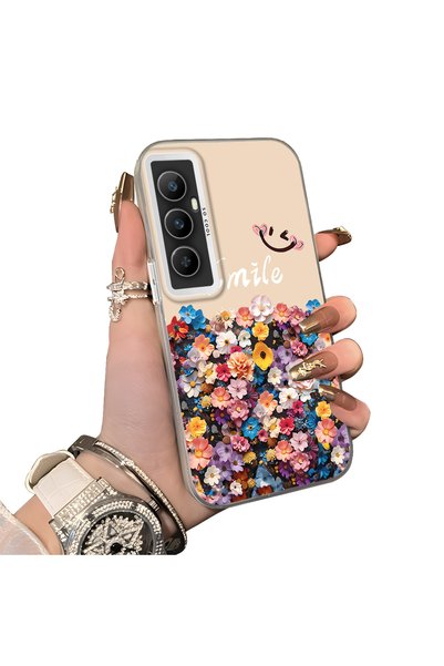 Hontinga Realme C65 Compatible Silicone Edge Hard Back Case Couple Phone Case...