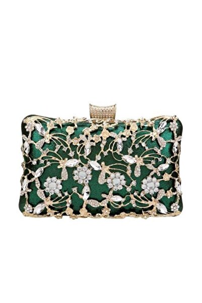 Generic Women Trendy Evening Clutch Luxury Handbag with Rhinestone for Weddin...