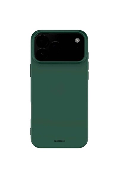 spacecase Θήκη iPhone 17 Pro Max Silicone Case Σιλικόνης - Dark Green