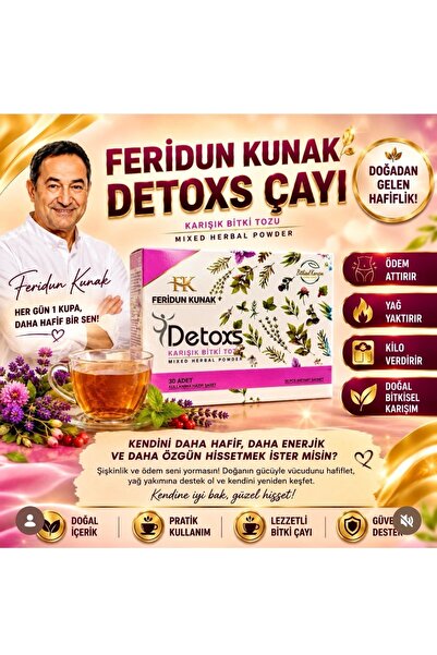 Lokman Hekim Feridun Kunak Detox çayı Bitkisel Form Çayı 30 adet