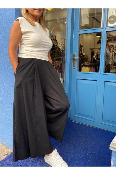 Qualia Butik Women's 100% Cotton Trouser Skirt