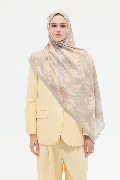cs camellia scarf Σάλι Αμόρα Κράσ - Άμμος