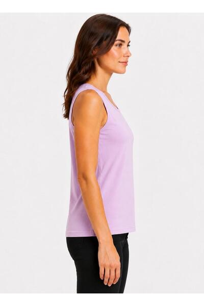 AXXEL Women's Light Pink Lycra Single Jersey Crew Neck Sleeveless T-Shirt-D2277