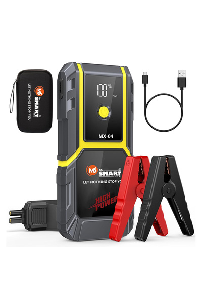 MR.SMART F.T.C MR.SMART Car Jump Starter, 74Wh Portable Power Bank Battery Pa...