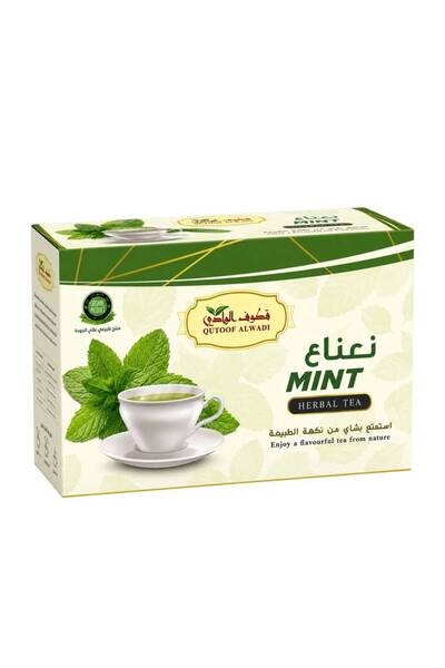 Qutoof Alwadi Mint Herbal Tea – 24 Natural Tea Bags