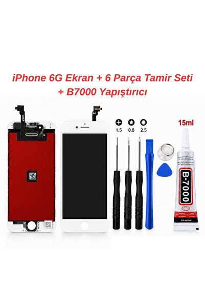 XZZ iPhone 6g Ekran + 6 Parça Telefon Tamir Seti + B-7000 15 ml Yapıştırıcı