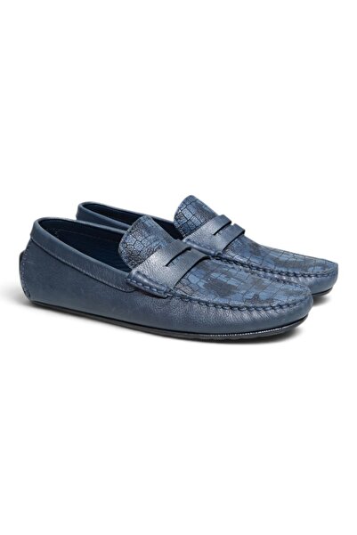 FRANCO CALVANI Dark Blue Antique - Dark Blue Sailor Dark Blue Color Laceless ...