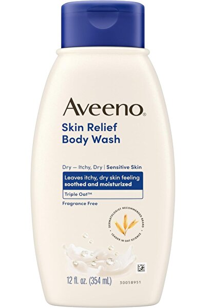 AVEENO غسول الجسم سكين ريليف خالٍ من العطور مع الشوفان لتهدئة البشرة الجافة و...