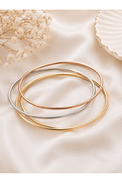 Archhazel Jewelery Steel 3 Color Ajda Set Bracelet