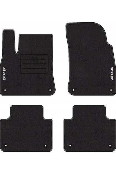 NO BRAND DYWANIKI Z HAFTEM 4X4 PENTRU PORSCHE CAYENNE III SET COMPLET DE LUX