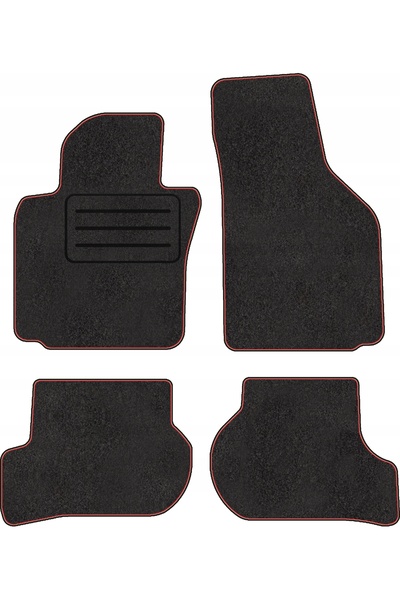 NO BRAND Covorașe de podea din catifea pentru Seat Leon II 2005-2012