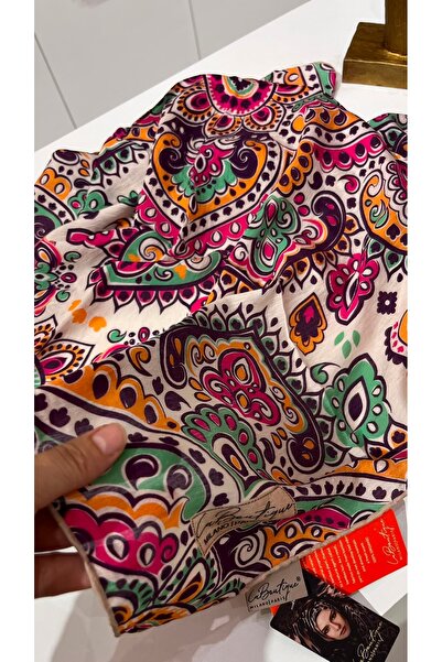 LA BOUTIQUE Bamboo Silk Cotton Summer Fall Cool Scarf