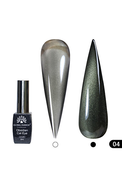 global fashion Oja semipermanenta Cat Eye Obsidian Nr. 04, Efect Magnetic 3D,...