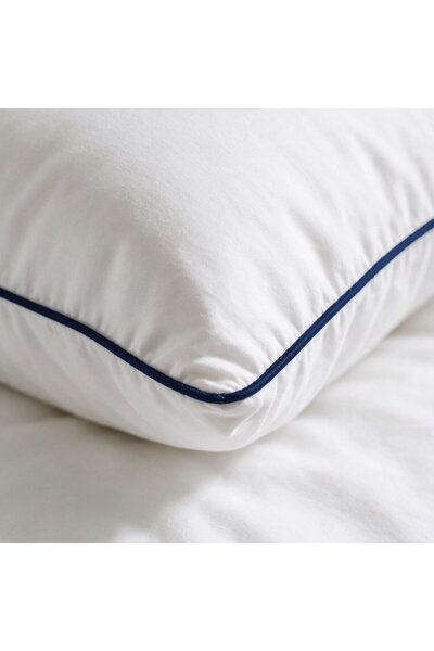Binna Soft Eco Biyeli Yastık 50x70 cm 600 gr Boncuk Silikon Elyaf Dolgulu - Lacivert
