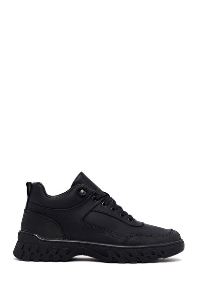 Derimod Men's Black Lace-Up Nubuck Leather Boots Wm790005Dn
