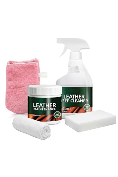 Generic Brand Leather Sofa Cleaning & Care Kit - 500ml Deep Cleaner + 250g No...