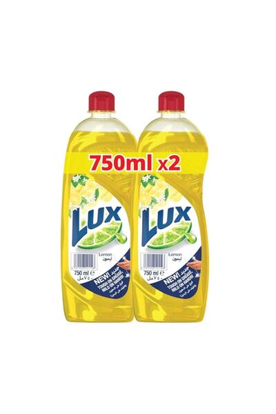 Generic Brand LUX Dishwash Liquid, Lemon, 750ml x 2, for spakling clean dishe...