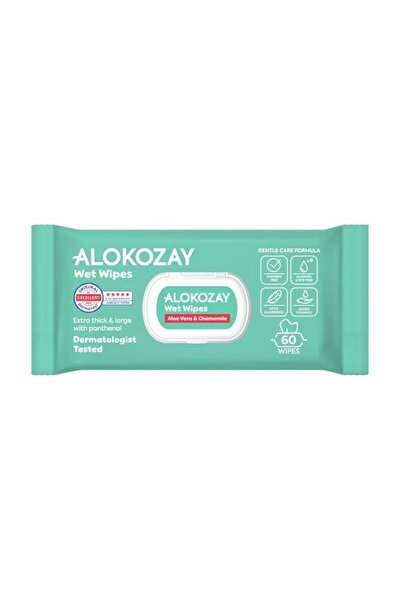 Generic Brand Alokozay Aloe-Vera and Camomile Wet Wipes 60-Pieces