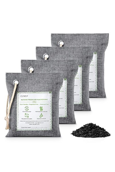 Generic Brand CLEVAST Bamboo Charcoal Air Purifying Bags - (Large, 4×200g), R...