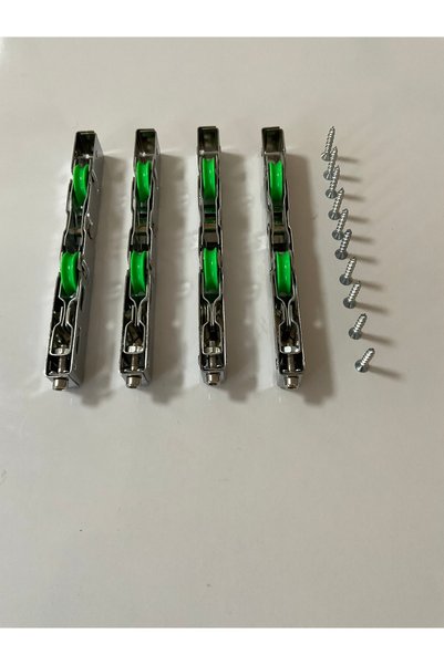 Roto PVC ALÜMİNYUM SÜRME KAPI TEKERİ SESSİZ ( 4 adet ) MONTAJ VİDALARI DAHİL