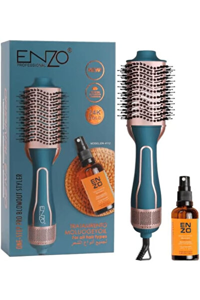 MACON ENZO EN-4112 ENZO Hot Air Hair Brush Styler – 240V Professional Hair Dr...