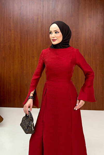 Melike Tatar Slit Tunic Set 84-6095
