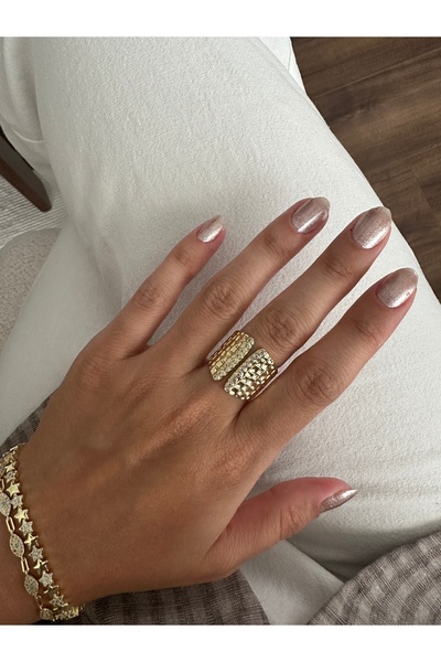 ringbox Gold Stone Forged Ring