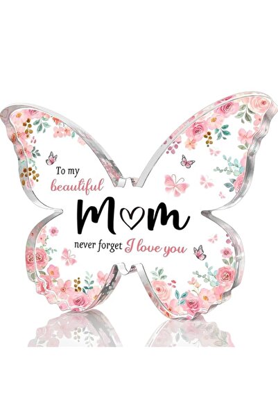 Generic Brand Butterfly Engraved Plaque 3.9 × 3.0 × 0.4 inch, Delicate Mom Bi...