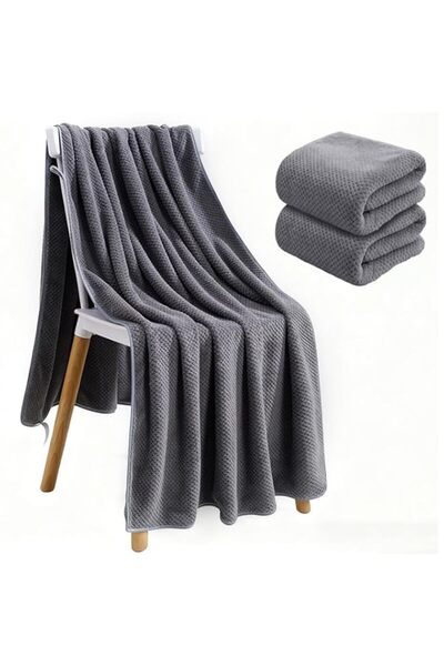 Generic Microfiber Bath Towel (90x175cm 2-Pack) Lightweight and Quick Drying,...