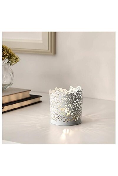 Generic Brand Ikea SAMVERKA Tealight Holder, White, 8 cm (3 ¼"