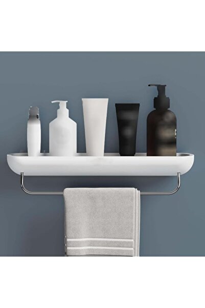 Generic Shower Shelf with Towel Bar, Modern Bathroom Organizers Storage Self ...