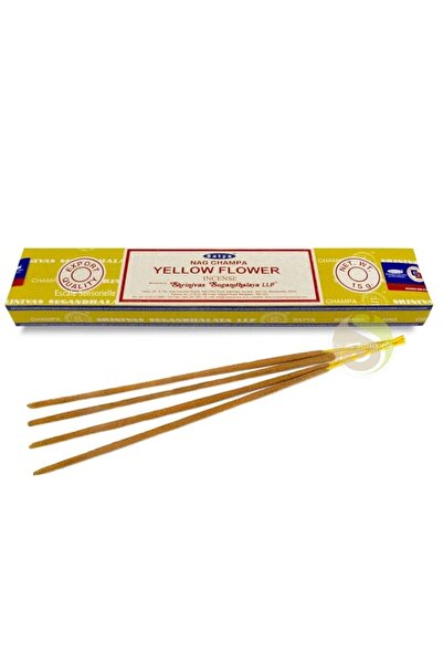 Generic Satya Nag Champa Yellow Flower Incense Sticks, one pack 15 g